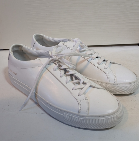 Woman by Common Projects Achilles Low Top Leather Sneakers White EU 40 US 10 NEW